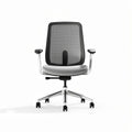 Mesh office chair with adjustable height and chrome base 60 x 60 x 100cm